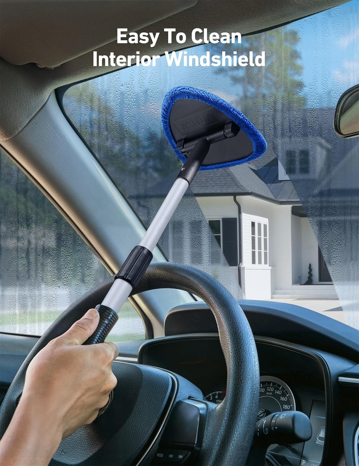 Microfiber Car Window Cleaning Tool with Extendable Handle & 2 Cloth Pad Head - BUY 2 GET 1 FREE/BUY 3 GET 2 FREE