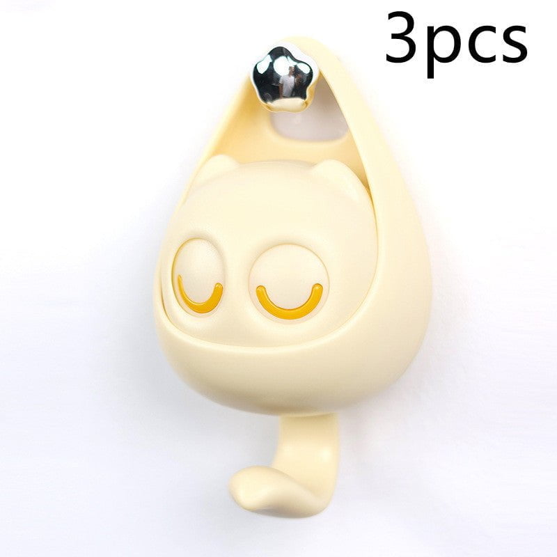 Cute Cat Coat Hook with Blinking Eyes