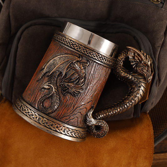 Creative 3D Retro Dragon HeadMug