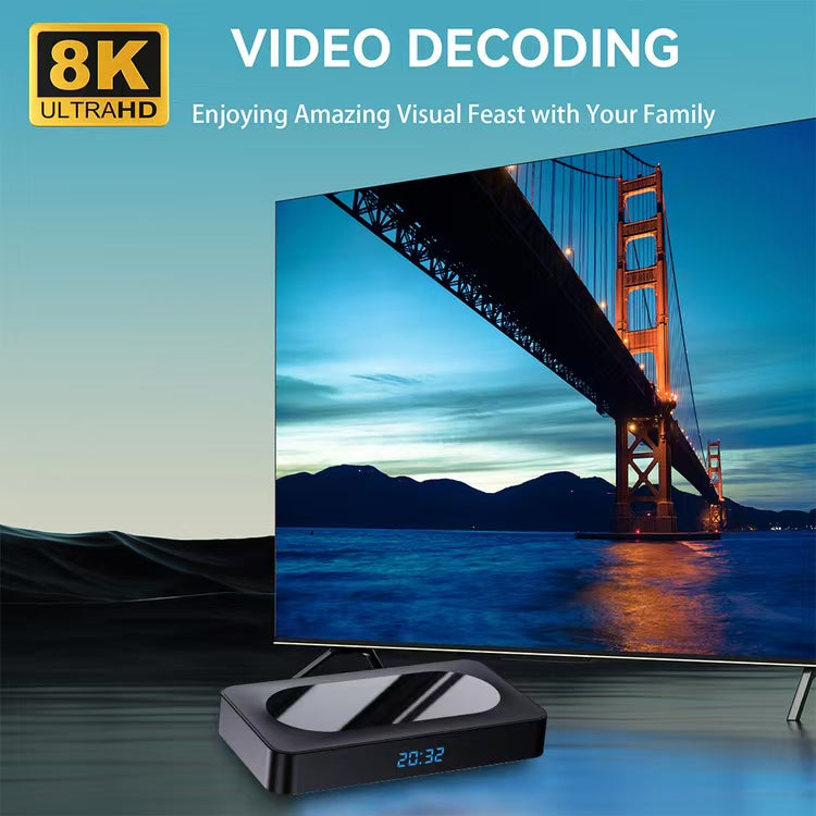 X88 PRO X5M TV BOX 2.4G /5G dual-band Wifi Mali-G310 Android 14.0 4K Dc 5V/2A Voice Mediaplayer Set top box