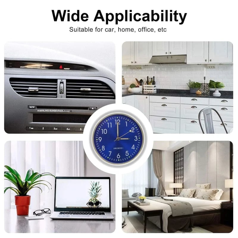 🔥Vintage gift-Luminous decoration mini clock for car/motorcycle/Sewing machine