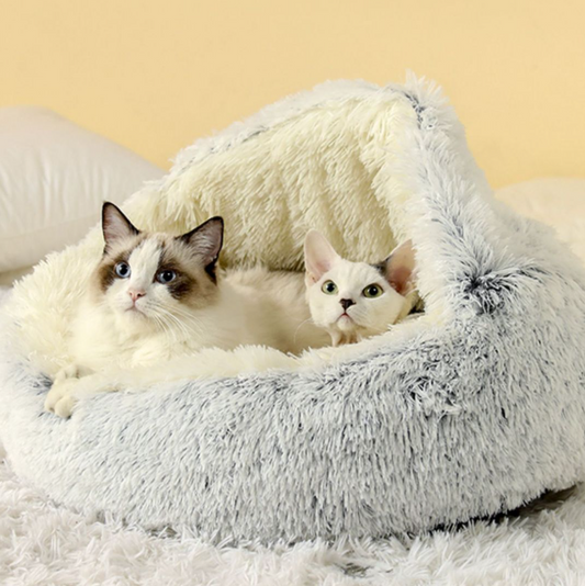 Pet Bed - Warm In Autumn And Winter - Soft Plush Cat And Dog Bed - Soothing Pet Bed - Suitable for Small, Medium And Large Cat