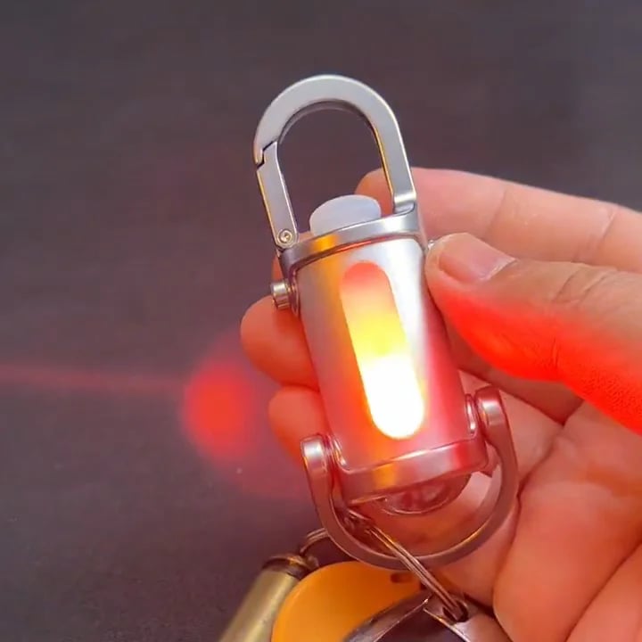 ❄️Winter Discount Frenzy Promotion-49% OFF-🔦Mini Keychain LED Flashlight - Fast Charging Bi-Directional Output Work Light with Emergency SOS