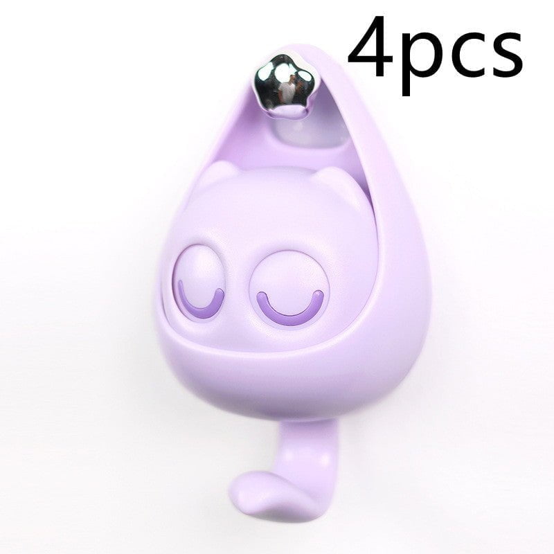 Cute Cat Coat Hook with Blinking Eyes