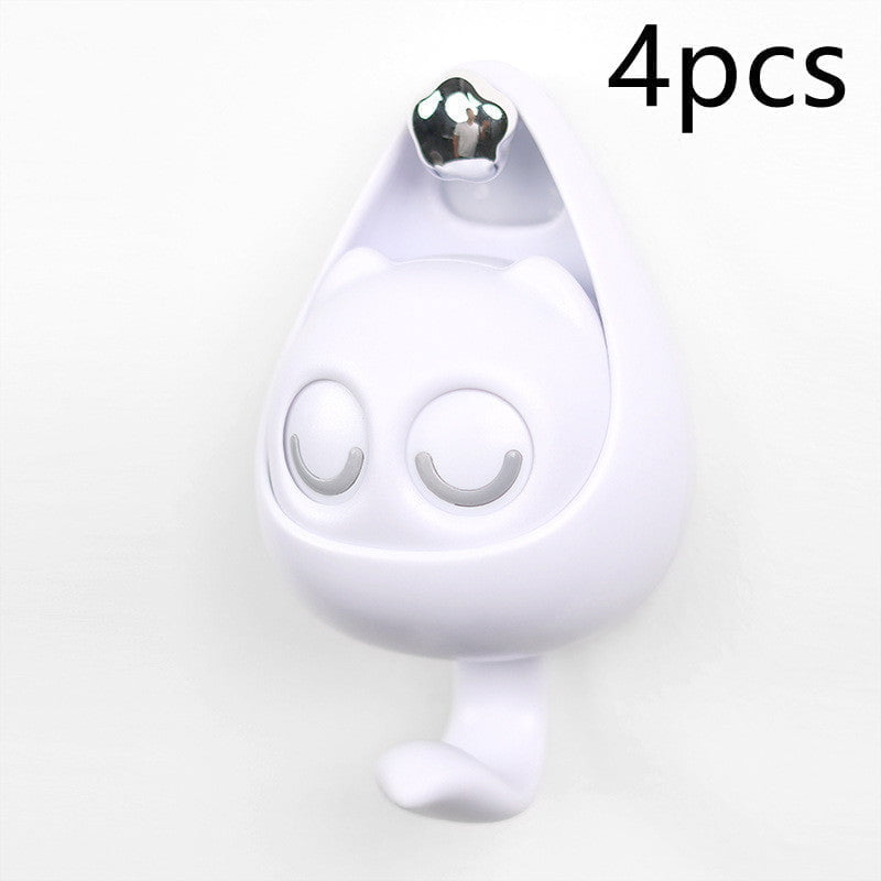 Cute Cat Coat Hook with Blinking Eyes