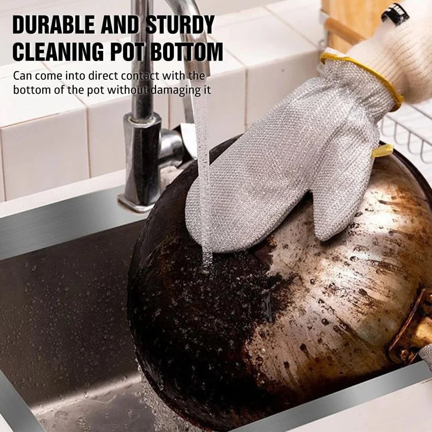 Dishwashing Wire Gloves【Upgraded Vrsion - Double Layer Antifreeze and Waterproof!】
