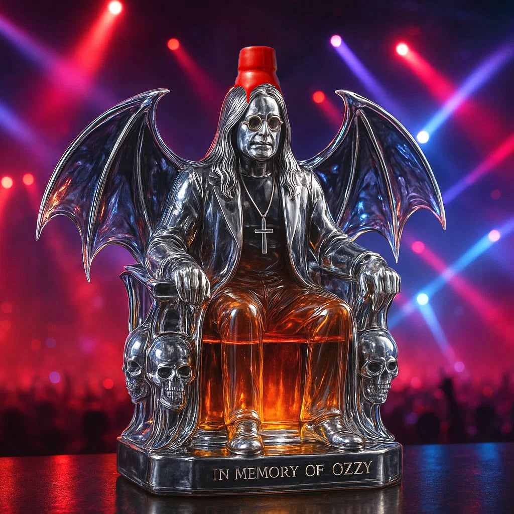 In Memory of Ozzy Bottle Decoration