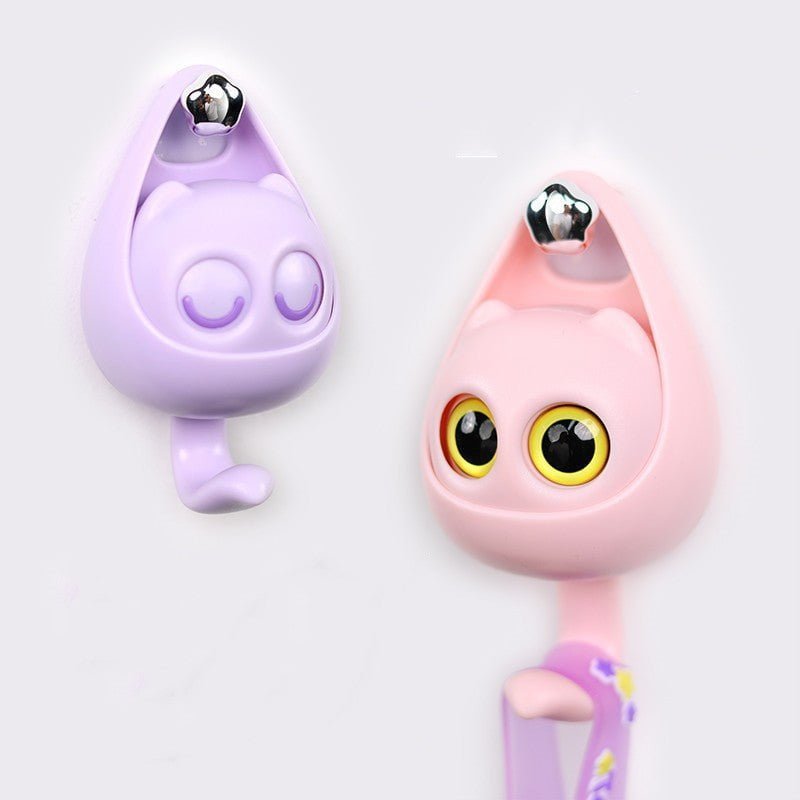 Cute Cat Coat Hook with Blinking Eyes