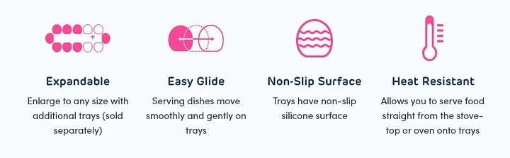 Dining Table Rotating Tray Portable Meal Tray