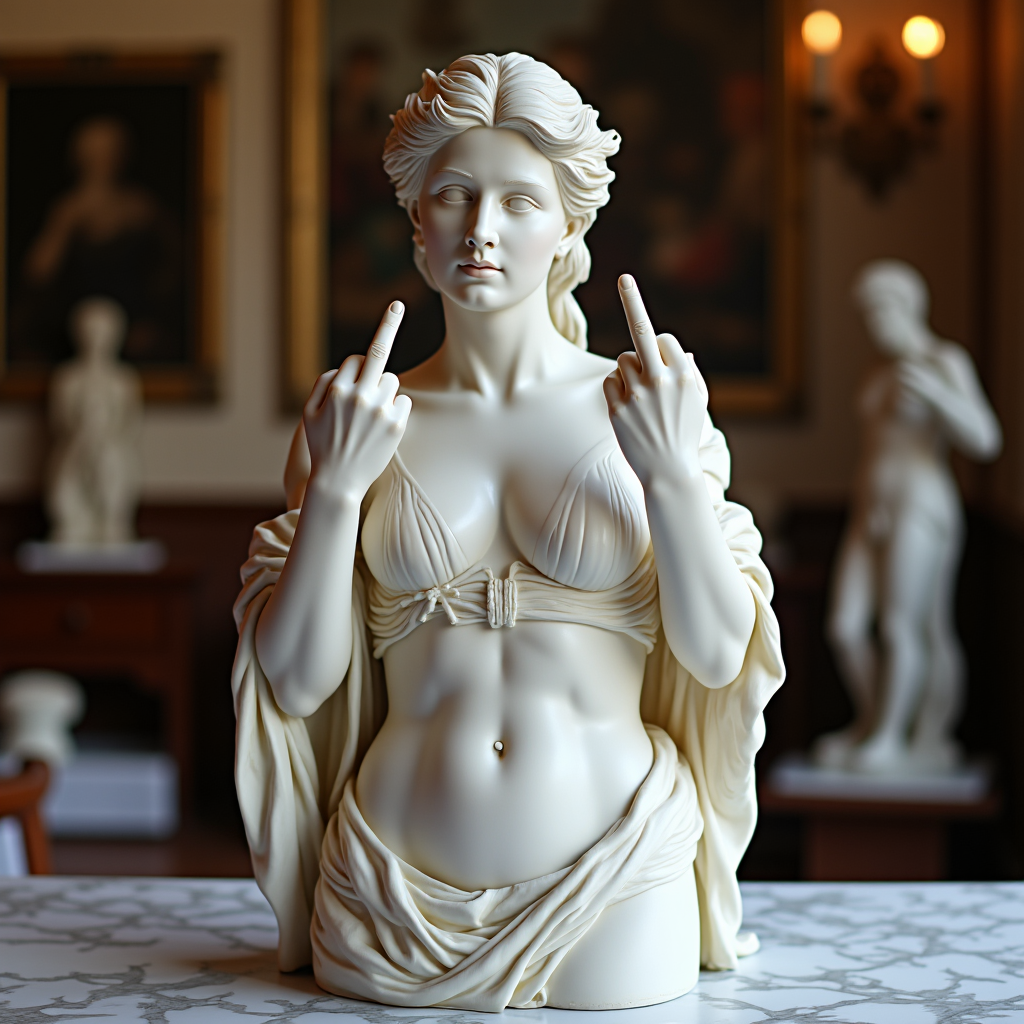 🎨✨ Venus with Attitude – The Original ‘Talk to the Hand’ Icon!