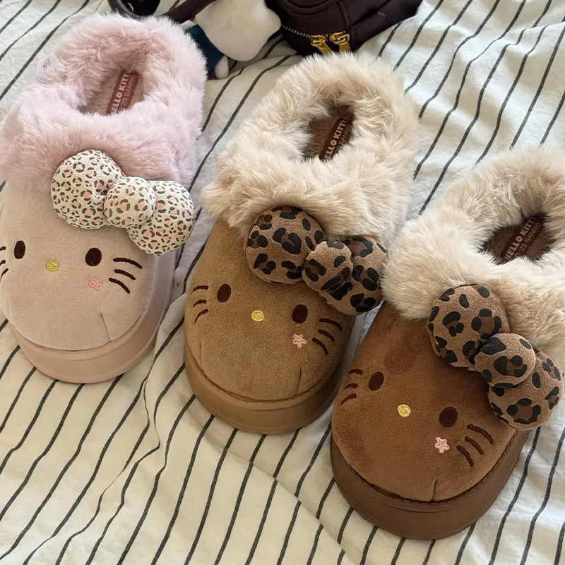 Comfy Hello Kitty Fur Slippers