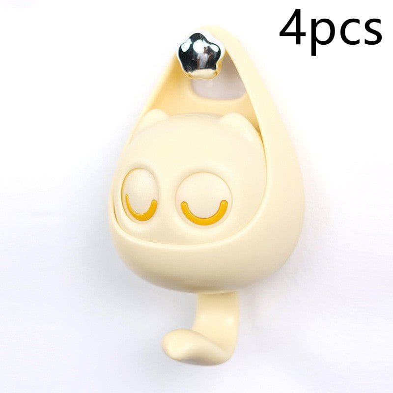 Cute Cat Coat Hook with Blinking Eyes