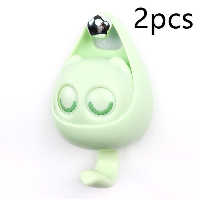 Cute Cat Coat Hook with Blinking Eyes