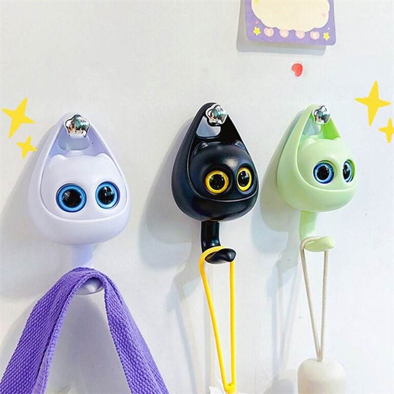 Cute Cat Coat Hook with Blinking Eyes