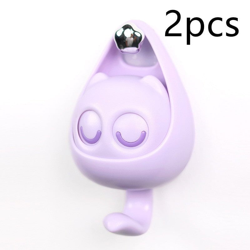 Cute Cat Coat Hook with Blinking Eyes